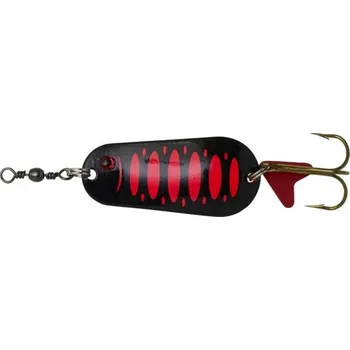 Umělá nástraha Třpytka DAM Effzett Standard Spoon 10cm 60gr Fluo Red/Black UV