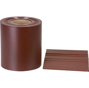 Příslušenství pro plot Strend Pro Garden Páska Strend Pro EUROSTANDARD, 190 mm, L-35 m, stínící, mahagonová hnědá, krycí, na plotové panely, s 20 klipsy, 630 g/m2, PVC, RAL8016