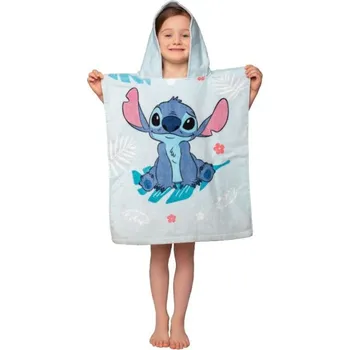 JERRY FABRICS Pončo Lilo and Stitch Blue Bavlna - Froté, 50/115 cm