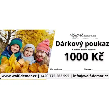 Dárkový potravinový koš Dárkový poukaz Wolf-Demar.cz v hodnotě 1000 Kč