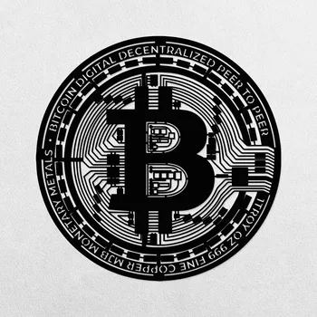 Obraz Dřevěný symbol na zeď - Bitcoin | DUBLEZ