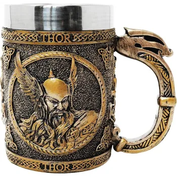 Sklenice MystiCalls Vikingský korbel Thor, 500ml