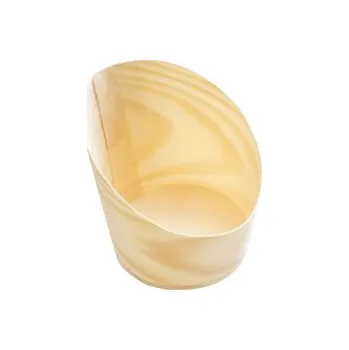 Jednorázové nádobí Kelímek bambusový šikmý 5,5 × 7 cm (25 ks)