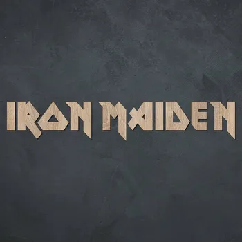 Obraz Dřevěné logo - Iron Maiden, Dub Sonoma | DUBLEZ