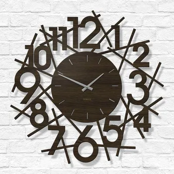 Hodiny Designové hodiny - Vortex, Wenge | DUBLEZ