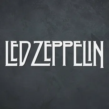 Obraz Dřevěný obraz - Logo Led Zeppelin, Bílá | DUBLEZ