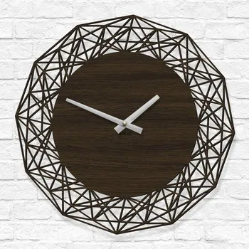 Hodiny Nástěnné hodiny do obýváku - Silvera, Wenge | DUBLEZ