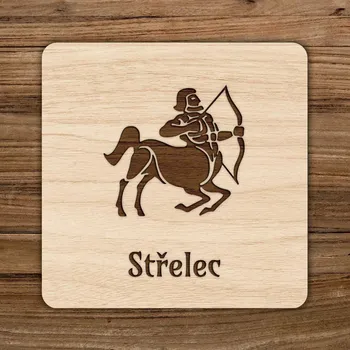 Podtácek Podložka pod pohár - Zvěrokruh Střelec | DUBLEZ
