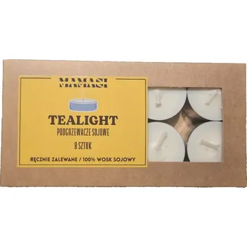 Svíčka Sójové ohřívače na čajové svíčky 8ks neparfémované přírodní bez vůně