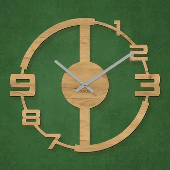 Hodiny Nástěnné hodiny s tichým chodem - Summery, Dub zlatý | DUBLEZ