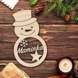 Vánoční ozdoba se jménem - Sněhulák | DUBLEZ
