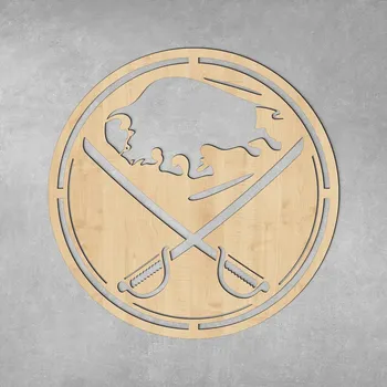 Obraz Dřevěné logo - Buffalo Sabres, Javor | DUBLEZ