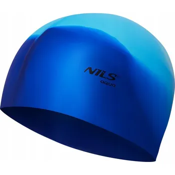 Plavecká čepice Silikonová plavecká čepice Nils Aqua modrá