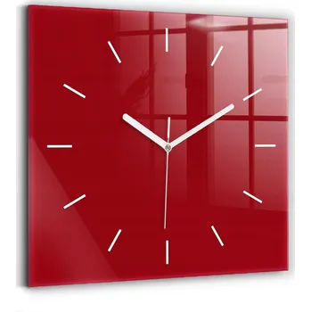Hodiny Nástěnné hodiny Wallfluent červené 30 cm