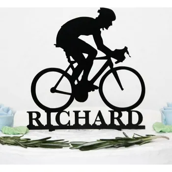 Obraz Dřevěný zápich na dort se jménem - Cyklista | DUBLEZ