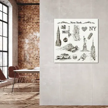 Obraz 3d dřevěný obraz na zeď - New York | DUBLEZ