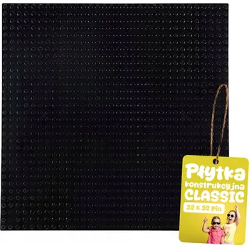 ostatní stavebnice Stavební deska pro standardní kostky 25,5 x 25,5 cm EVI Toys - černá