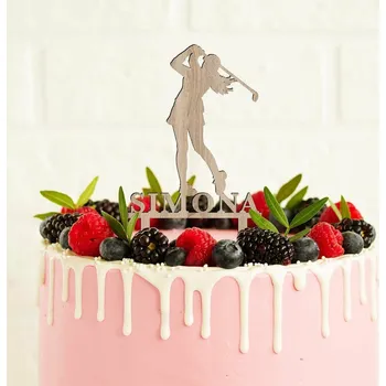 Obraz Dřevěný zápich do dortu - Golfistka | DUBLEZ