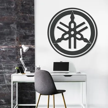 Obraz Dřevěné logo na stěnu - Yamaha, Antracitově-šedá | DUBLEZ