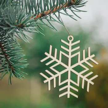 Obraz Ozdoba na stromček - snehová vločka 17 | DUBLEZ