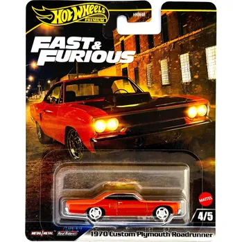 autíčko Hot Wheels Premium Fast & Furious HNW46 1970 Custom Plymouth Roadrunner 1:64