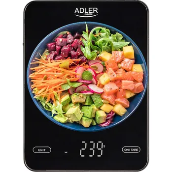 Kuchyňská váha Kuchyňská váha Adler ELEKTRONICKÁ KUCHYŇSKÁ VÁHA USB ADLER AD 3177B černá 10 kg
