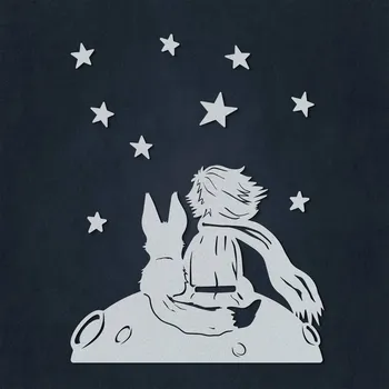 Obraz Dětský obraz na zeď - Malý chlapec a liška, Stříbrná | DUBLEZ