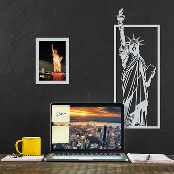 Obraz Nástěnný obraz - Socha Svobody, Stříbrná | DUBLEZ