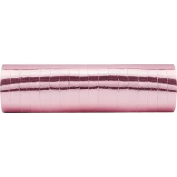 Party dekorace Metalizované serpentiny růžové zlato 3,8 m