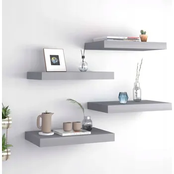 police Police 4 kusy šedá 40x23x3,8 cm MDF