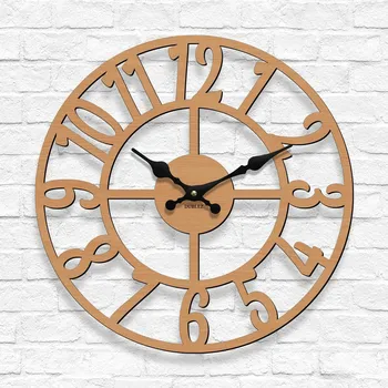 Hodiny DUBLEZ Vintage Nástěnné hodiny Buk