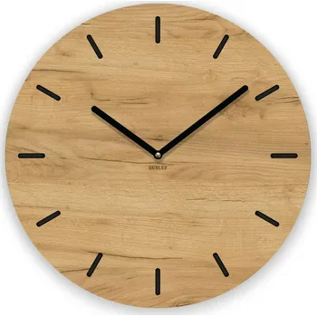 Hodiny Dřevěné hodiny na zeď, Dub zlatý | DUBLEZ