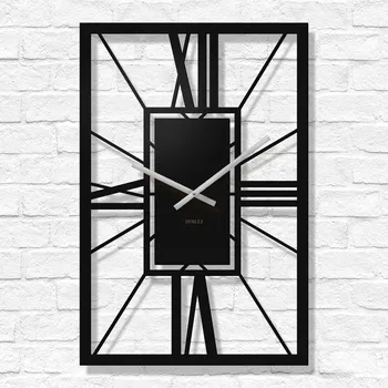 Hodiny Dřevěné římské hodiny - Arch Deco | DUBLEZ