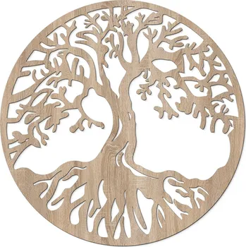 Obraz Dřevěný obraz strom života - Chokmah, Dub Sonoma | DUBLEZ
