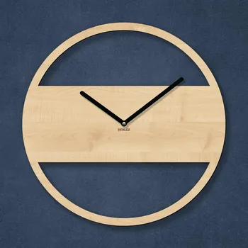 Hodiny Moderní hodiny do obýváku - Encanto, Javor | DUBLEZ