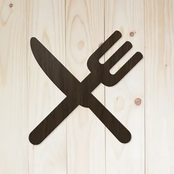 Informační tabulka Dřevěné označení na dveře - Jídelna, Wenge | DUBLEZ