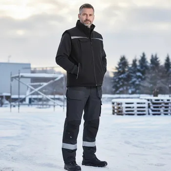 Pánská vesta CERVA GROUP Vesta EMERTON STR WINTER Velikost XXL černá