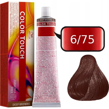 Barva na vlasy Wella Color Touch Tónovací krém bez amoniaku 60 Ml 6/75