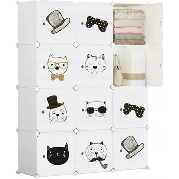 Šatní skříň Timetrade 111 x 147 x 37 cm bílá