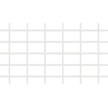 Opora na rostlinu Strend Pro Garden Mřížka Garden MEK6 145x72,5 cm, 4/4,7 mm, PVC/ocel, opěrná na květiny, bílá, zahradnická