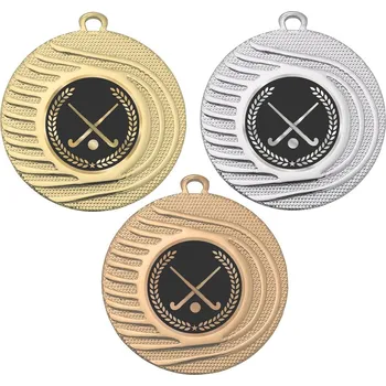 Pozemní hokej medaile DI5001-LAC021 Stuhu vyberte z naší nabídky.