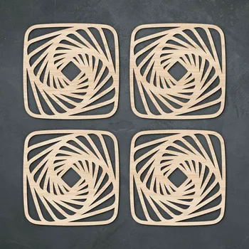 Podtácek SET 4 ks abstraktních podtácků | DUBLEZ