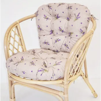 Podsedák Axin Trading s.r.o. Polstr na křeslo bahama levandule