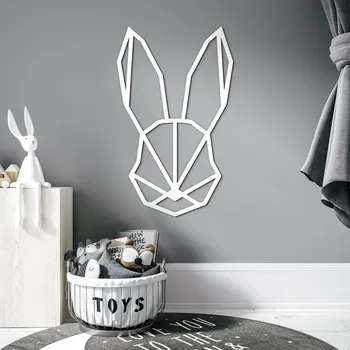 Obraz Dřevěný obraz - Polygonální zajíc | DUBLEZ