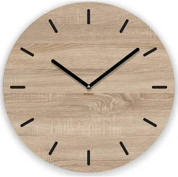 Hodiny DUBLEZ Dřevěné hodiny na zeď Dub Sonoma