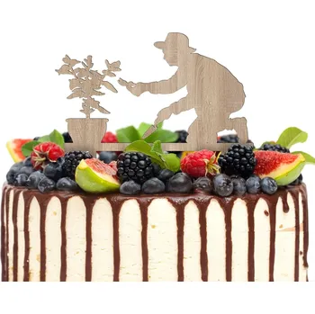 Obraz Dřevěný zápich na dort - Zahrádkář | DUBLEZ