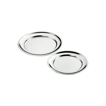 Tác kulatý nerezový, zahnutý okraj pr. 35 cm