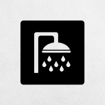 Informační tabulka Dřevěné označení dveří - Sprcha | DUBLEZ