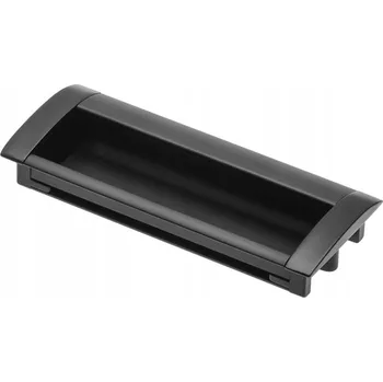 Nábytkové kování Nábytková úchytka zapuštěná GTV UA-326 128 mm černá