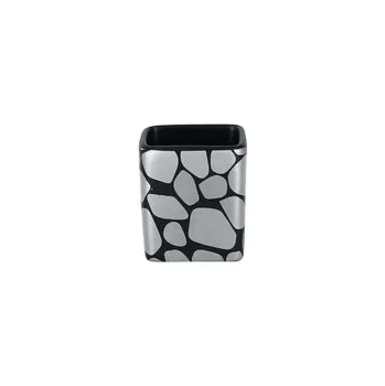 Talíř RAK Cobbles vyšší kostka 5 × 5,5 cm, stříbrná | RAK-CBOPSD01